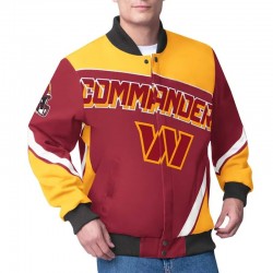 Washington Commanders Maximum Racing Burgundy Jacket