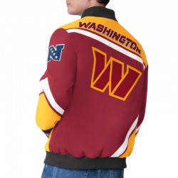 Washington Commanders Maximum Racing Burgundy Jacket Washington Commanders Maximum Racing Burgundy Jacket