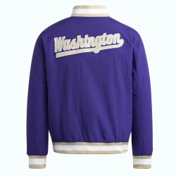 Washington Huskies Devils Purple Coaches Dugout Jacket Washington Huskies Devils Purple Coaches Dugout Jacket