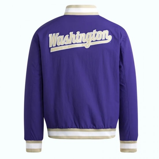 Washington Huskies Devils Purple Coaches Dugout Jacket