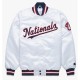 Washington Nationals Classic White Satin Jacket Washington Nationals Classic White Satin Jacket
