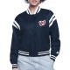 Washington Nationals Printed Logo Varsity Satin Jacket Washington Nationals Printed Logo Varsity Satin Jacket