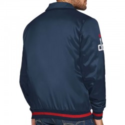 Washington Wizards Stitch Applique Navy Satin Jacket