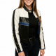 Wild Cards S02 Vanessa Morgan Black and White Leather Jacket