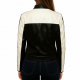 Wild Cards S02 Vanessa Morgan Black and White Leather Jacket