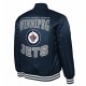 Winnipeg Jets Adaptive Bold Logo Varsity Satin Jacket