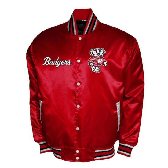 Wisconsin Badgers Club Satin Jacket