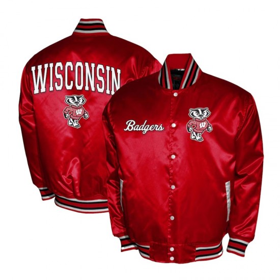 Wisconsin Badgers Club Satin Jacket