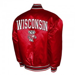 Wisconsin Badgers Club Satin Jacket