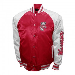 Wisconsin Badgers The Game Red Satin Jacket