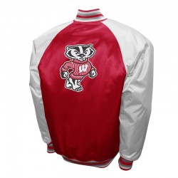 Wisconsin Badgers The Game Red Satin Jacket