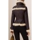 Women B3 Brown Shearling Aviator Leather Jacket