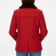 Women’s Toggle Duffle Red Wool Jacket