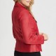 Women’s Vex Zipper Trim Red Leather Jacket Women’s Vex Zipper Trim Red Leather Jacket