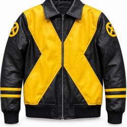 X-Men 97 Yellow Black Bomber Jacket Wolverine Comic Cosplay Halloween Costume