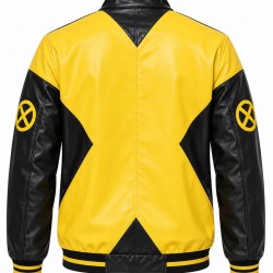 X-Men Inspired Yellow Mutant Leather Jacket | Comic Book Cosplay Jacket X-Men Inspired Yellow Mutant Leather Jacket | Comic Book Cosplay Jacket