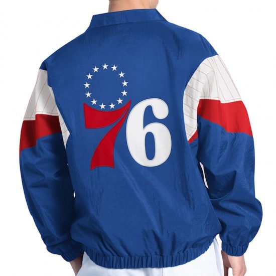 Yard Line Royal Philadelphia 76ers Full-Zip Jacket Yard Line Royal Philadelphia 76ers Full-Zip Jacket