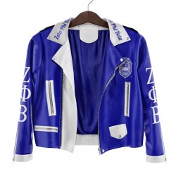 Zeta Phi Beta Sorority Leather Jacket
