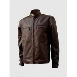 Vintage Brown Leather Jacket